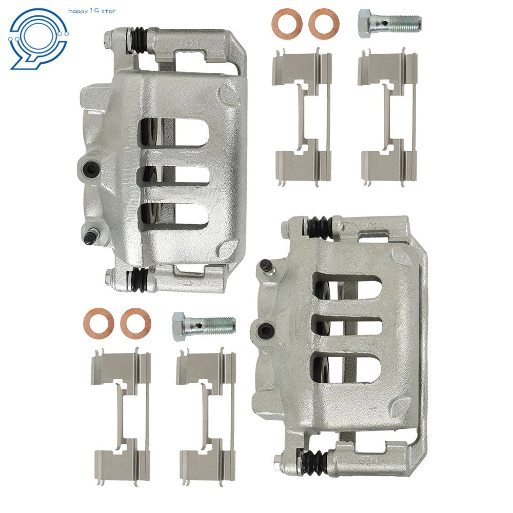 Set of 2 Front Brake Calipers with Bracket for Mercury Ford Lincoln Town Car (2003–2011)
