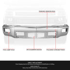 Front Bumper Face Bar for Chevy Silverado 1500 (2014–2015) w/Fog Lamp Cutouts Chrome