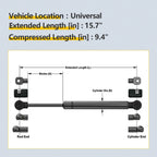 Set of 2 Rear Lift Supports for Universal Vehicles