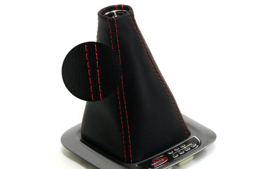Manual Shift Boot Cover for Acura CL (2001–2003) Red Stitch PVC Leather