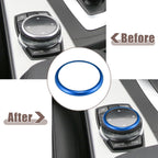 Blue Multimedia Knob Ring for BMW 1-7 Series & X3 X4