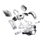 Fairings Bodywork Kit for Street Glide (2014–2024) Silver Black Honeycomb Fade