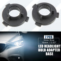 H7 LED Headlight Bulb Holder Adapter Socket for Kia K3 K4 K5 (Pack of 2)