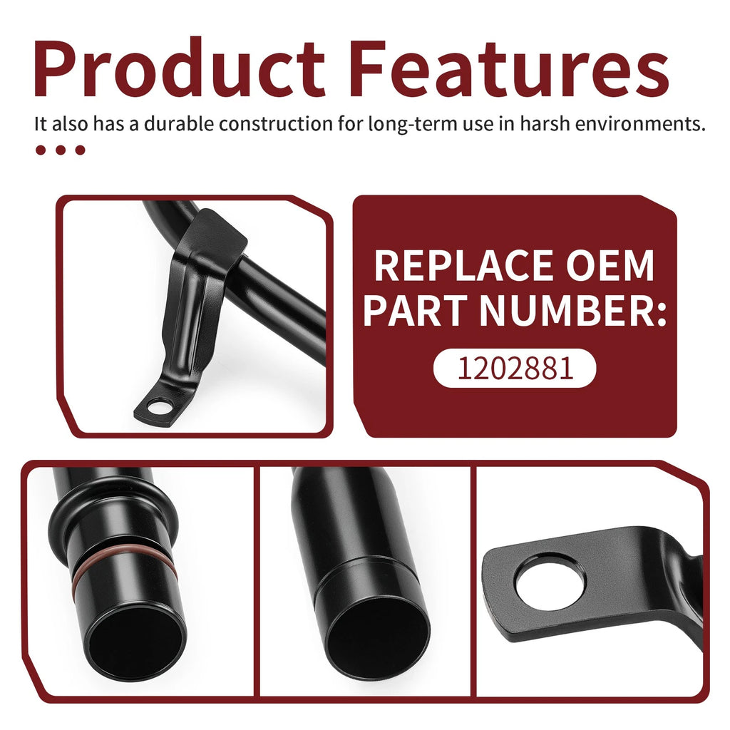 Oil Fill Tube 1202881 for Polaris RZR 4 800, RZR S 800 (2009–2014)