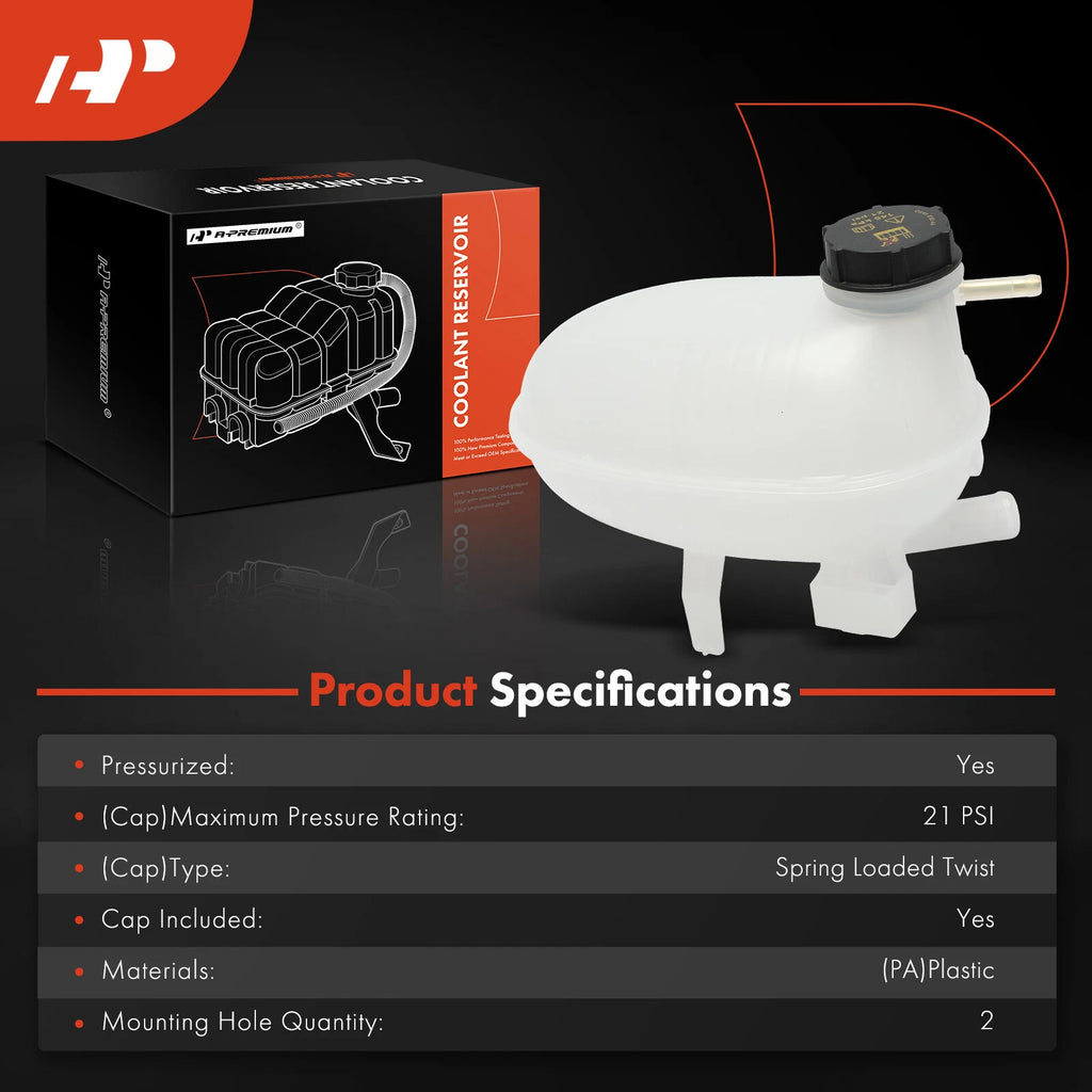 Engine Coolant Reservoir with Cap for Ford Escape (2017-2019)