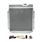 3 Row Aluminum Radiator with Shroud Fan for Ford Ranchero V8 (1960–1965)