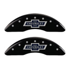 Black Caliper Covers Set Engraved for Chevrolet Silverado 3500HD (2020–2024)