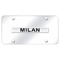 Chrome Name on Chrome License Plate - Officially Licensed for Mercury Milan