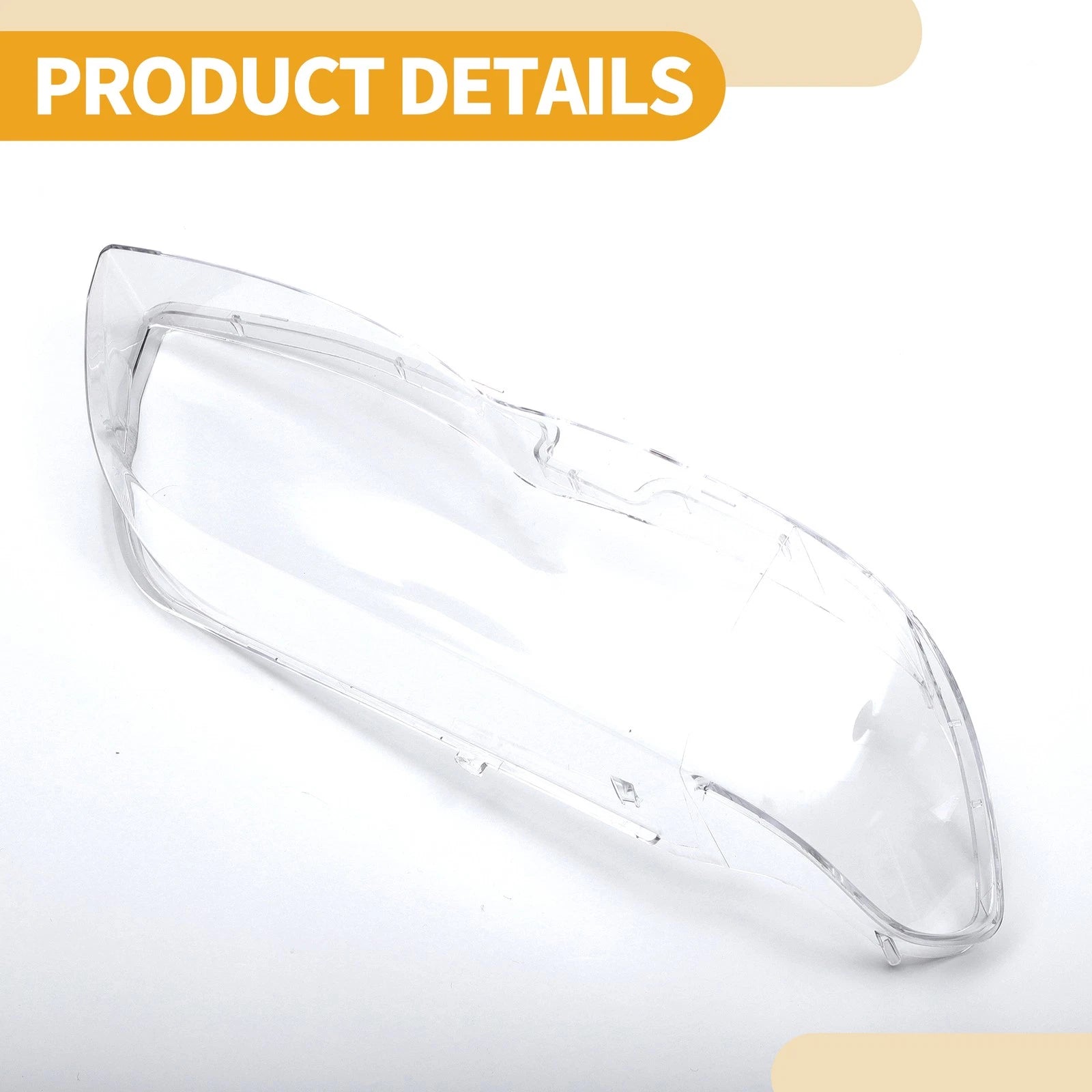 1 Pc Headlight Lens Cover for BMW X5 (2004–2006) No. 63117166818 Clear