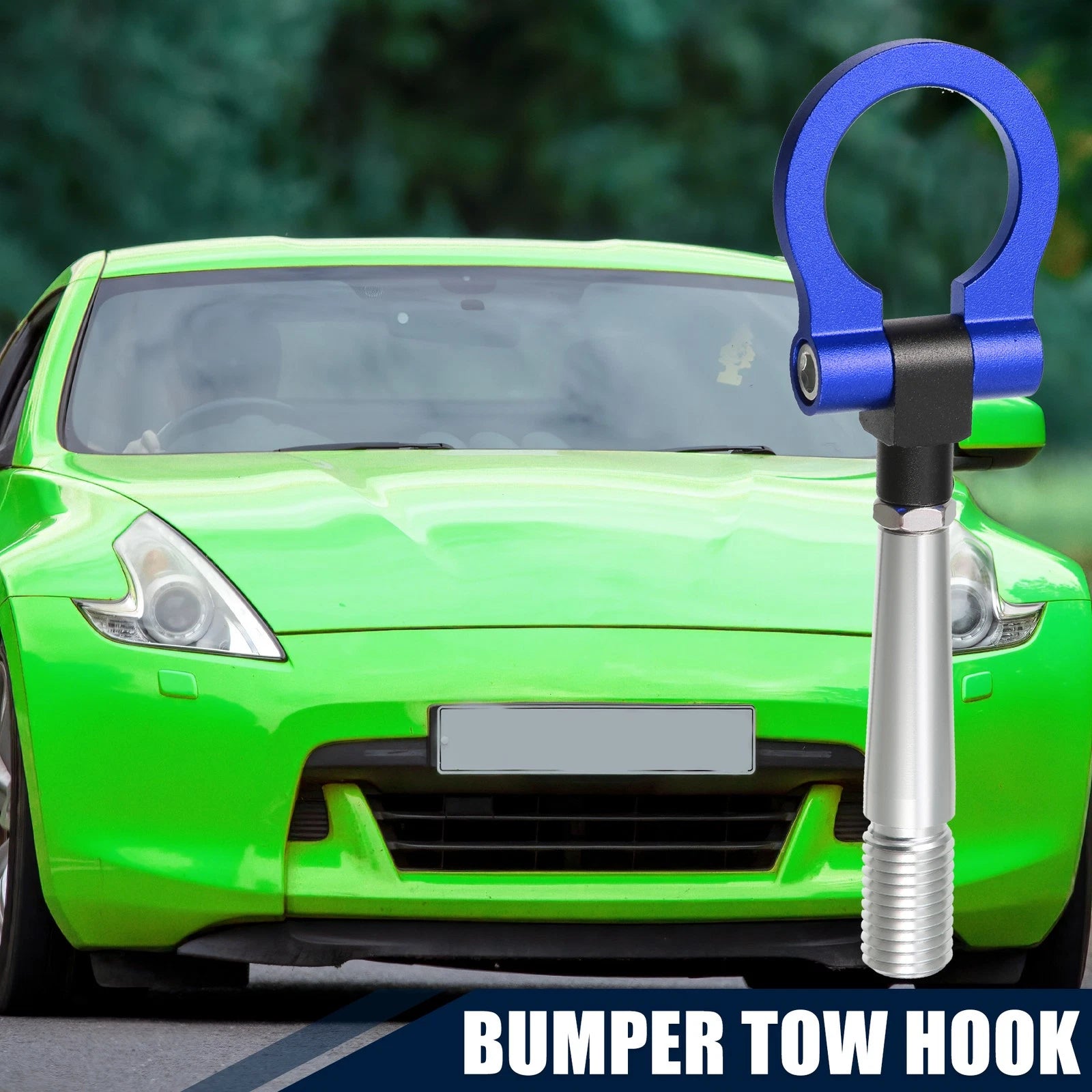 Tow Hook Screw for Nissan GTR (2007–2023) - Blue Round Front Rear Bumper