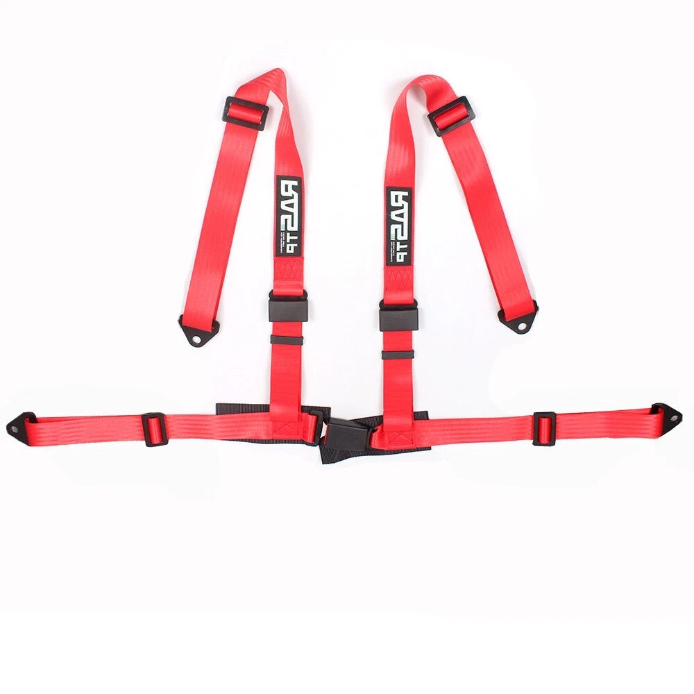 2X 4 Point Racing Harness Buckle Seat Belt 2" Strap for Go-kart UTV ATV
