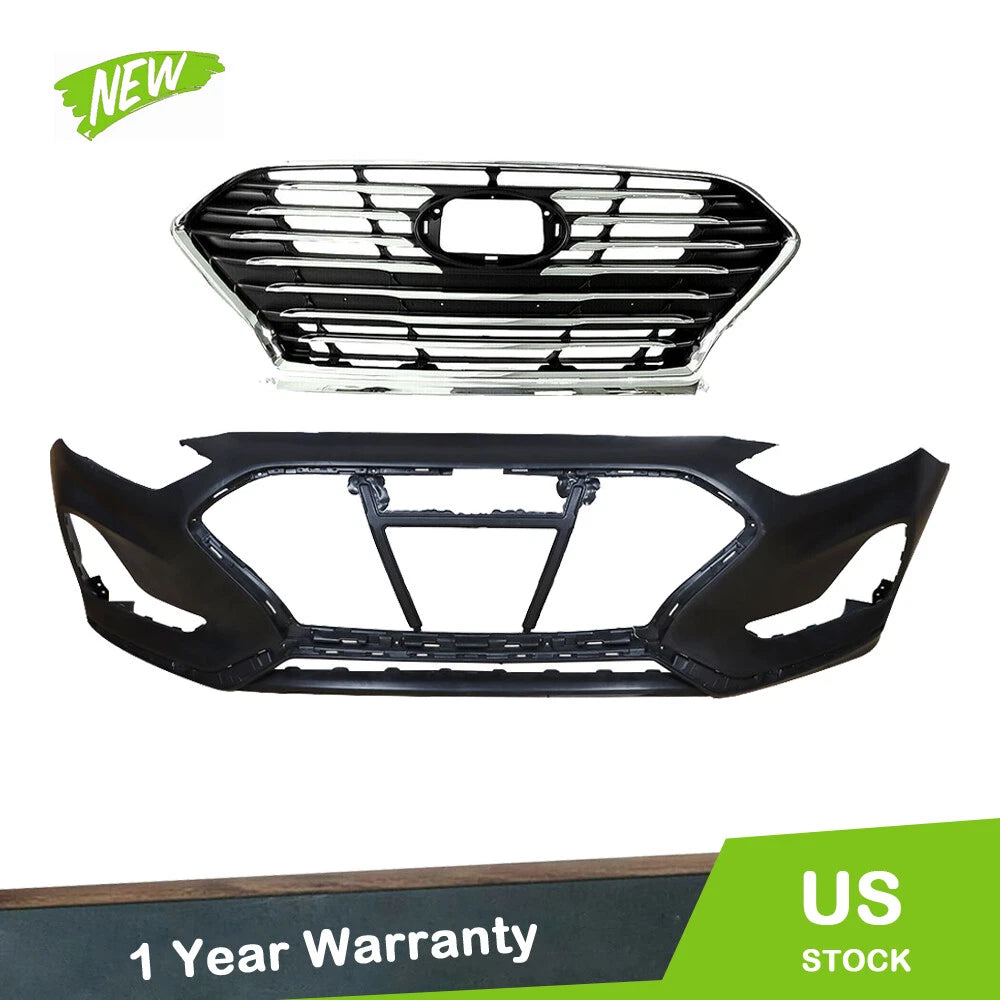 Front Bumper Cover Grille for Hyundai Sonata (2018–2019)