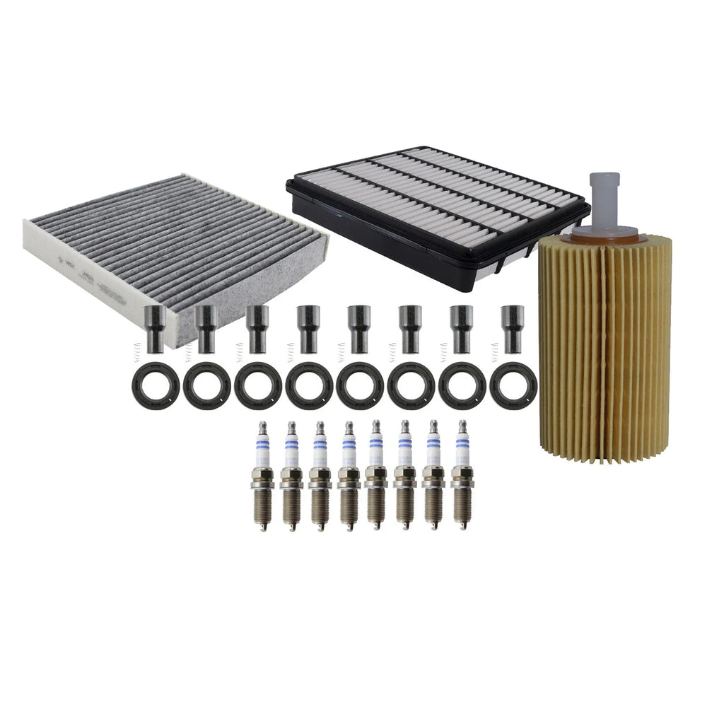 Denso Tune Up Kit Set of 8 Spark Plugs & Boots for LX570 Sequoia Tundra (2007–2021)