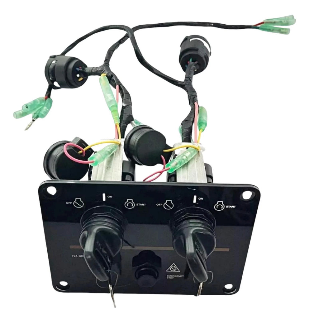 Top Twin Dual Key Switch Assembly Panel for Yamaha (6K1-82570-08, 6K1-82570-13-00)