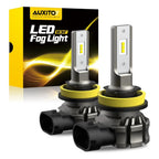 AUXITO H11 H8 LED Fog Light Bulbs for Various Vehicles (CANBUS, 6500K)