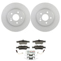 Bosch Rear Disc Brake Rotors & Semi-Met Brake Pad Kit for C207 E350 E550 (2010–2017)