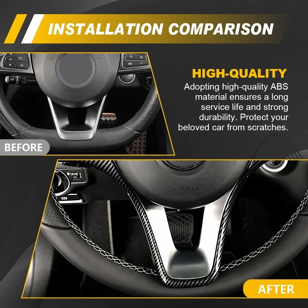 Steering Wheel Frame Cover Trim for Mercedes-Benz C/E-Class GLA CLA GLC (PY)