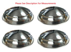 Stainless Hubcaps Set of 4 Plain Moon for 1940-1948 Ford Car (1940-1956)