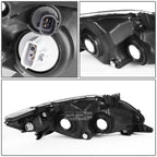 Pair of Black Housing Amber Corner Headlights for Toyota Corolla (2011–2013)