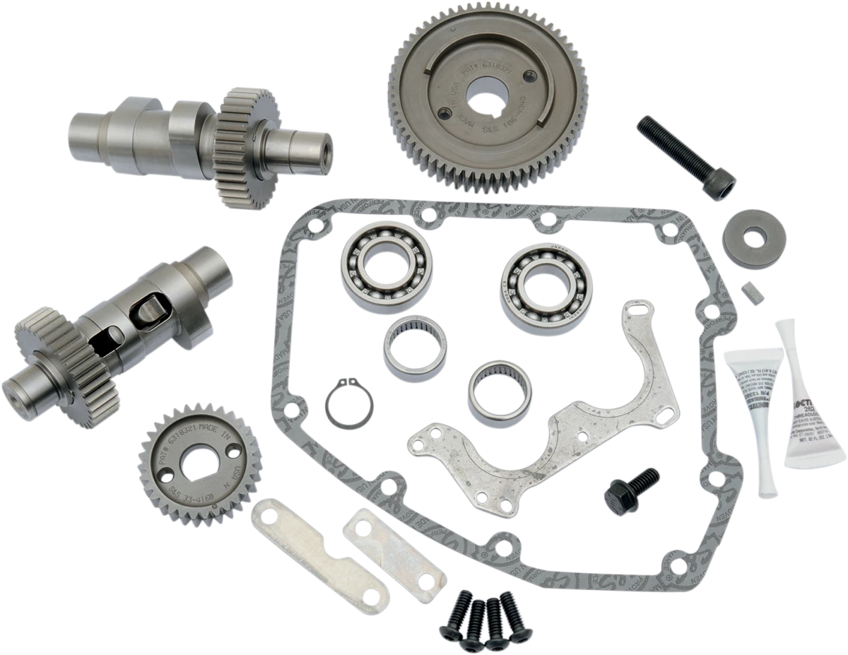 S&S Cycle Camshaft Kit for Big Twin (1999–2006) - Easy Start, 585 Gear Drive