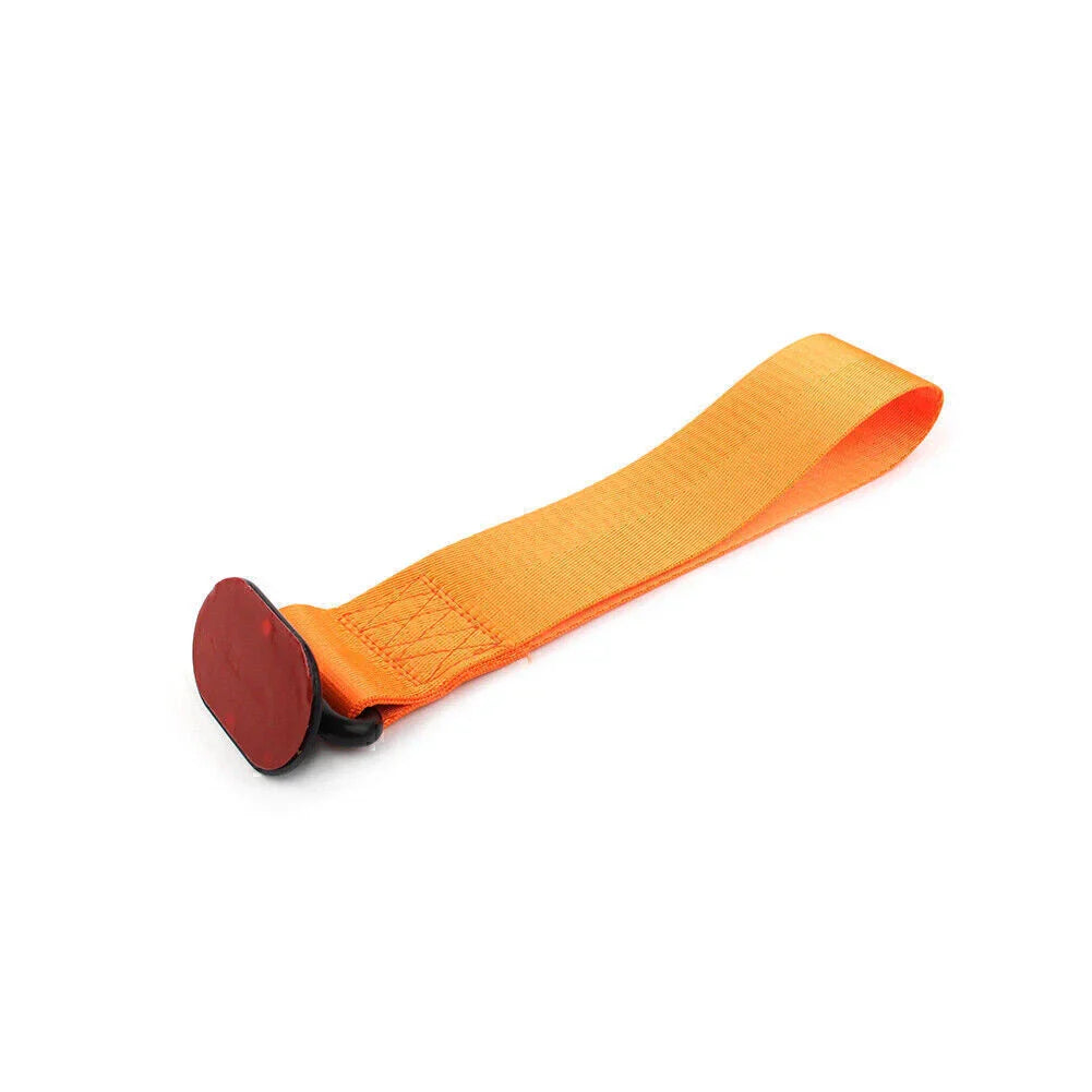 Orange Tow Towing Strap Belt Rope for Universal Car Rear/Front Bumper