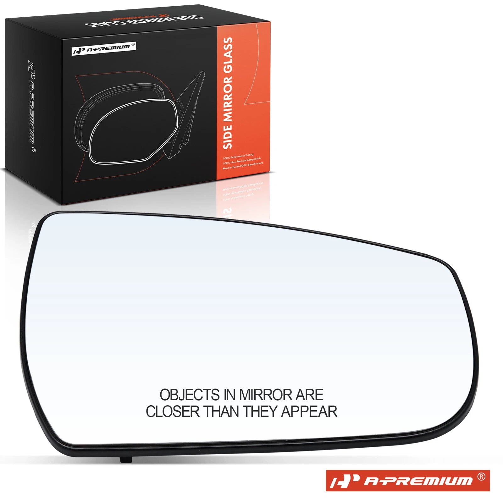 Passenger Manual Mirror Glass for Chevy Malibu (2013–2015)