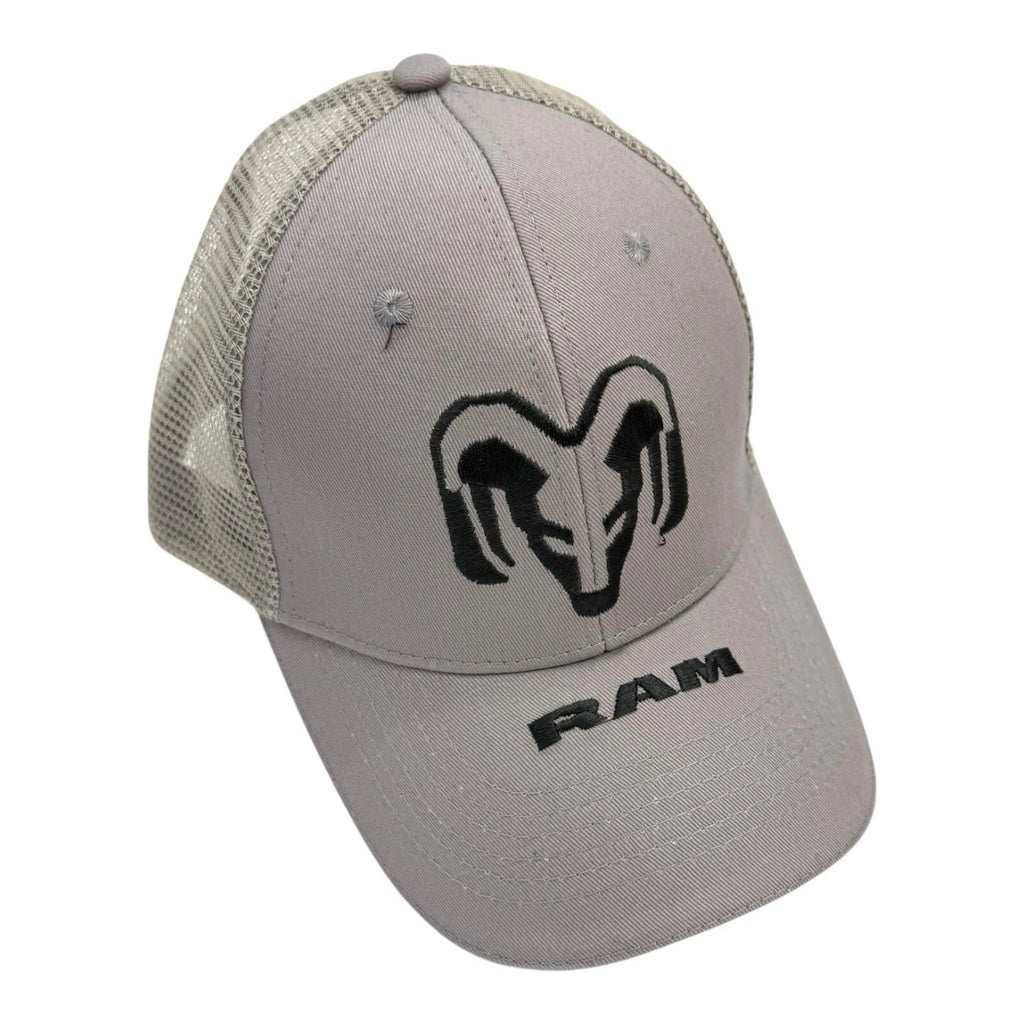 Logo Gray Mesh Hat Cap for Dodge Ram (2002–2008)