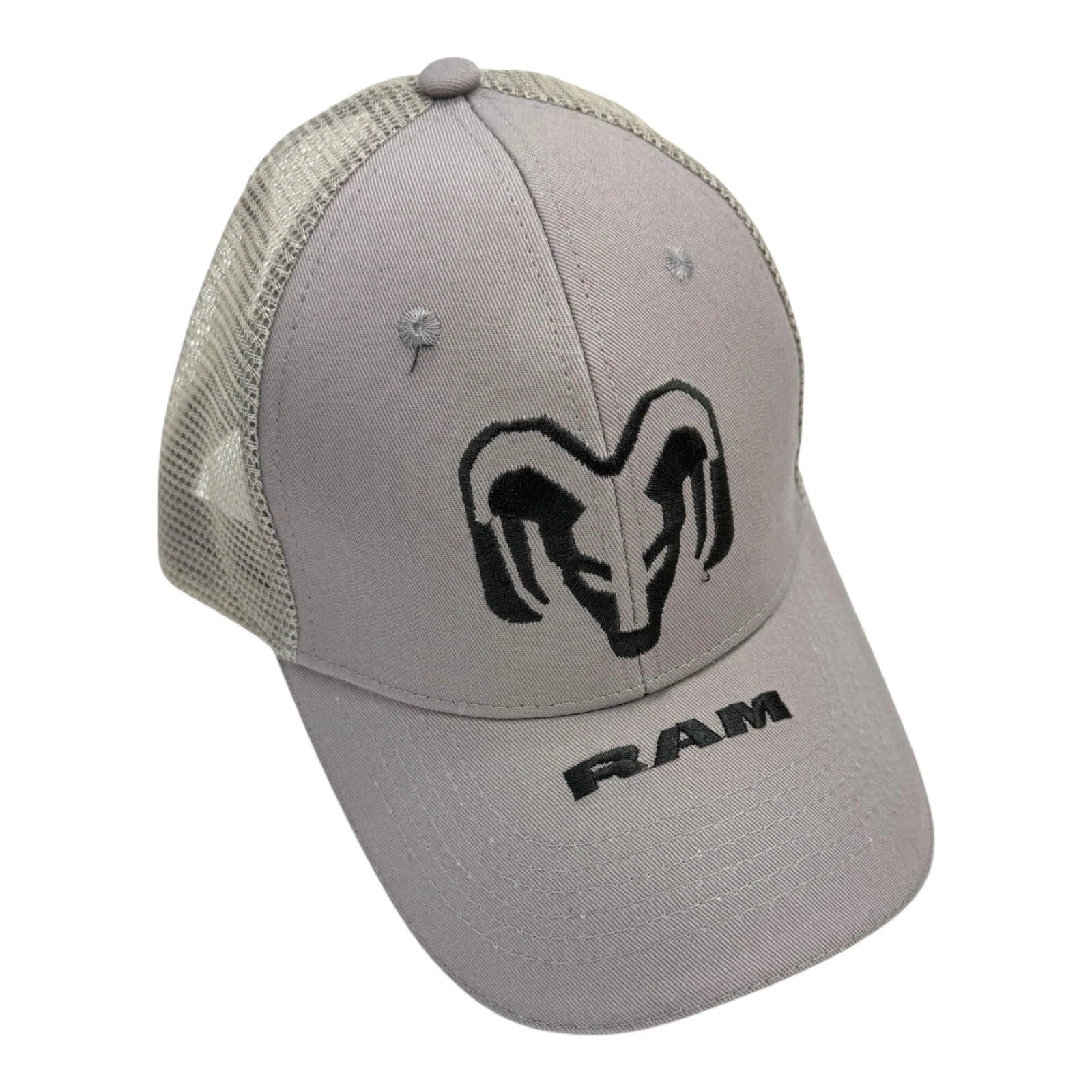 Logo Gray Mesh Hat Cap for Dodge Ram (2002–2008)