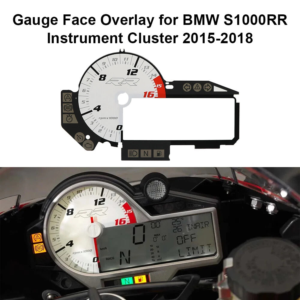 Gauge Face Overlay for BMW S1000RR (2010–2023)