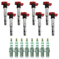 Set of 8 Ignition Coils & Spark Plugs for Audi S5 8T B8 4.2 V8