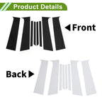 8 Pcs Pillar Window Trim for Chevy Trax (2015–2020) Black