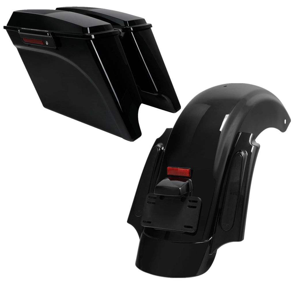 Rear Fender 5" Saddlebags & 6X9" Speaker Lids for Harley Electra Glide (2009–2013)