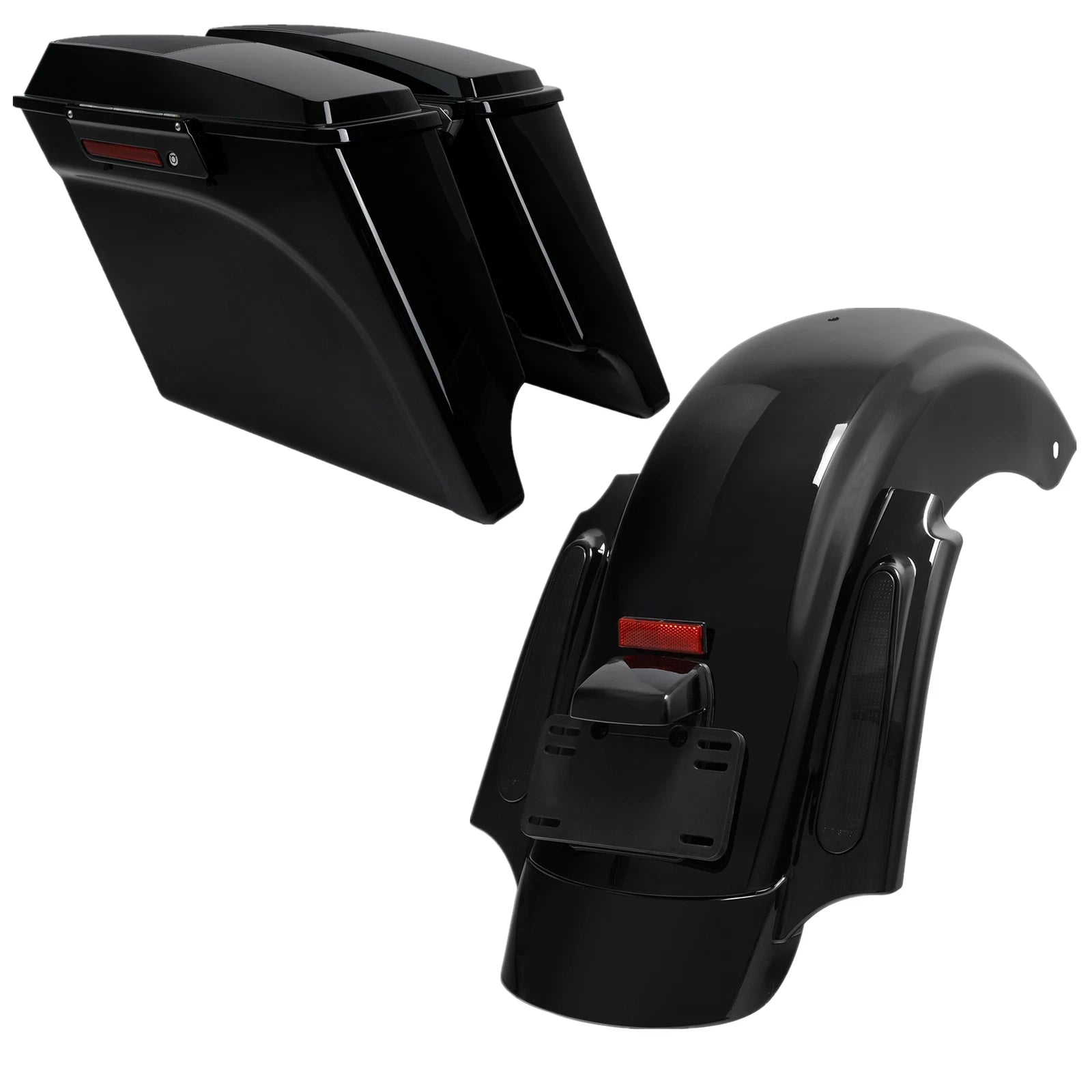 Rear Fender 5" Saddlebags & 6X9" Speaker Lids for Harley Electra Glide (2009–2013)
