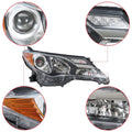 Front Headlight Assembly Set of 2 for Toyota RAV4 (2013–2015) LH + RH Clear Lens
