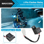 LED Turn Signal Light Flasher Relay for Kawasaki Yamaha (2Pin)
