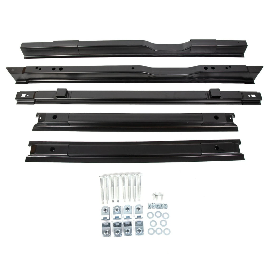 Black Truck Long Bed Rail Floor Support for Ford Super Duty F250 F350 F450 (1999–2018)