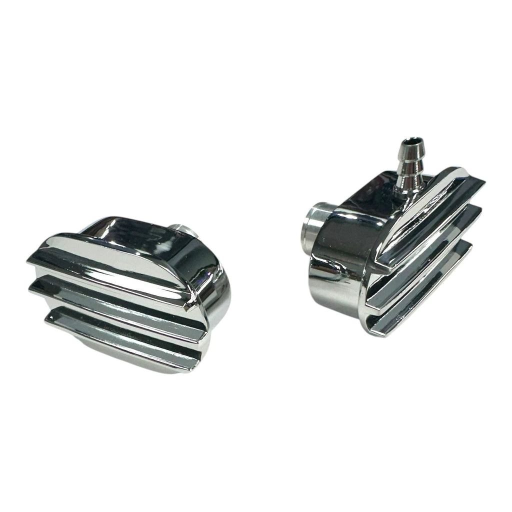 PCV Valve Cover Breather for Chrome Oval Finned Aluminum 1 Inch Grommet (1" ID) for Subaru WRX (2008–2014)