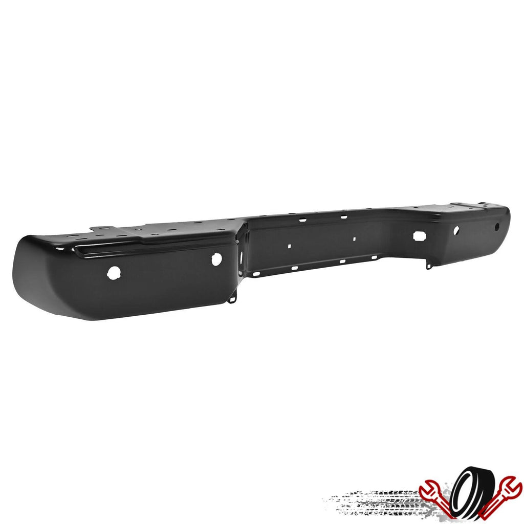 Rear Step Bumper Face Bar for Nissan Frontier (2005–2021) Steel with Sensor Hole