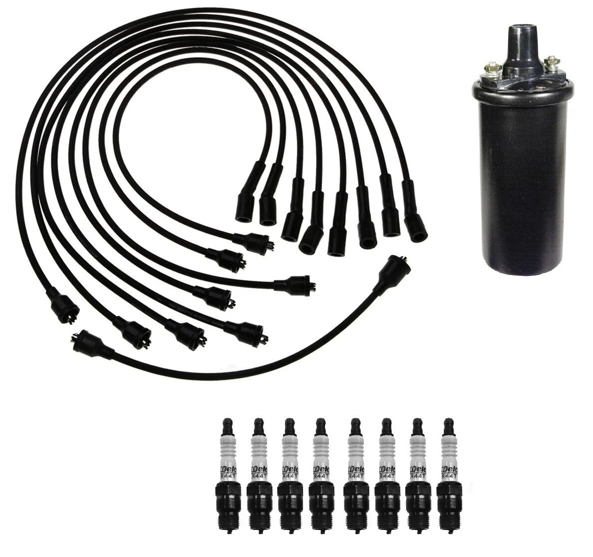 Ignition Wires & Spark Plugs Kit for GMC Sprint, Chevrolet 7.4L V8 (1971–1977)