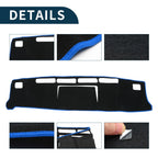 Dashboard Cover Mat for Nissan NV350 Caravan E26 (2012–2024) Black Blue