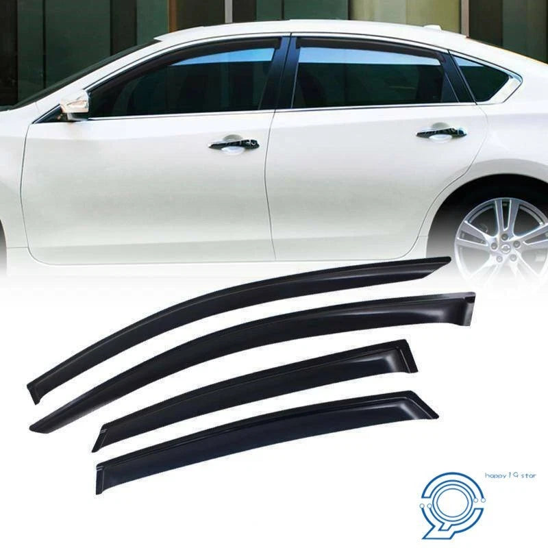 Set of 4 Window Visors for Nissan Altima (2013–2018) ABS Smoke Tint