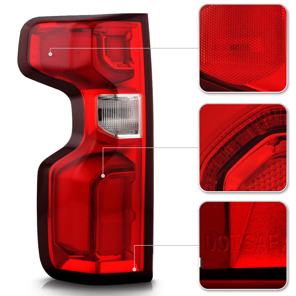 Pair LED Tail Lights for Chevy Silverado 1500 (2019–2026)