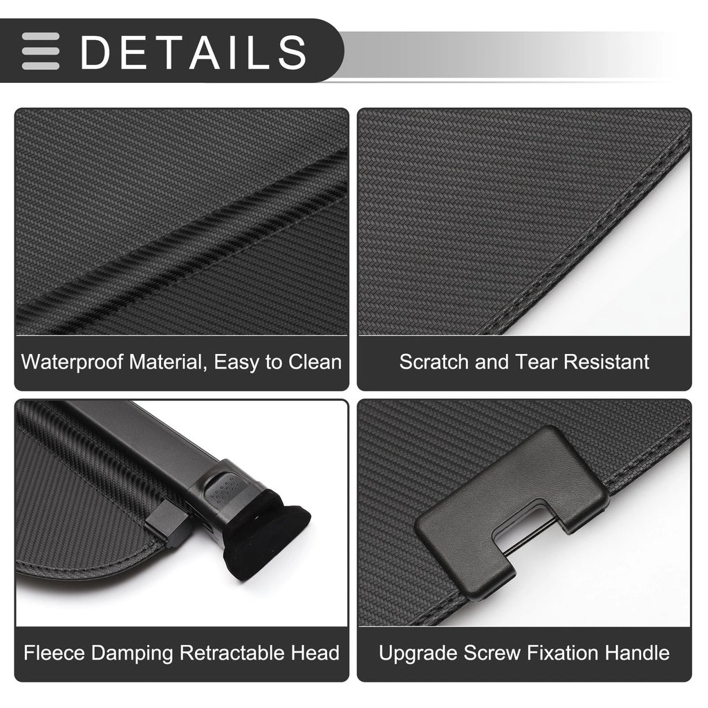 Retractable Cargo Cover for Mazda CX-5 (2013–2023) Carbon Fiber Black