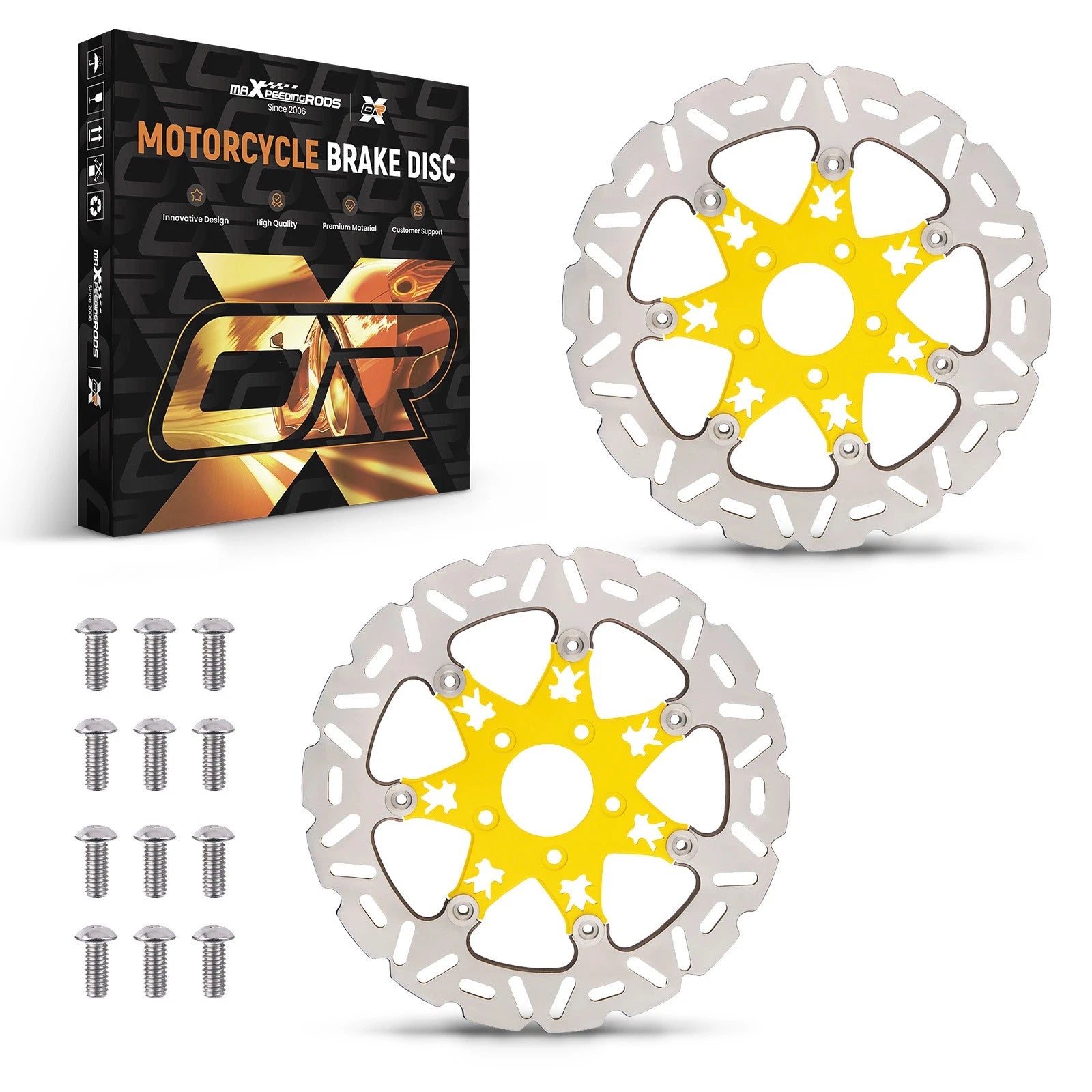 2X Floating 11.8 Front Brake Rotors for Harley-Davidson Sportster (2014–2024)