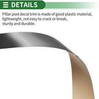 8 Pcs Door Pillar Window Trim for Nissan Murano (2009–2015) Carbon Fiber