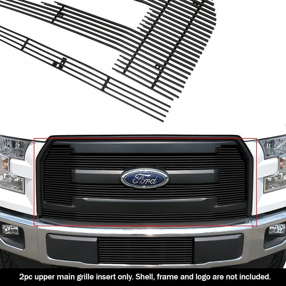 Aluminum Black Billet Grill Insert for Ford F-150 XL (2015-2017)