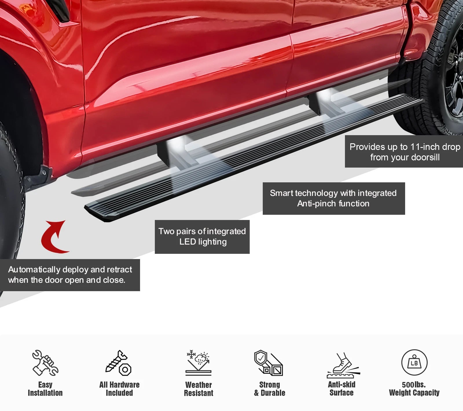 Power Side Steps for Dodge Ram 1500 Quad Cab (2019-2026)