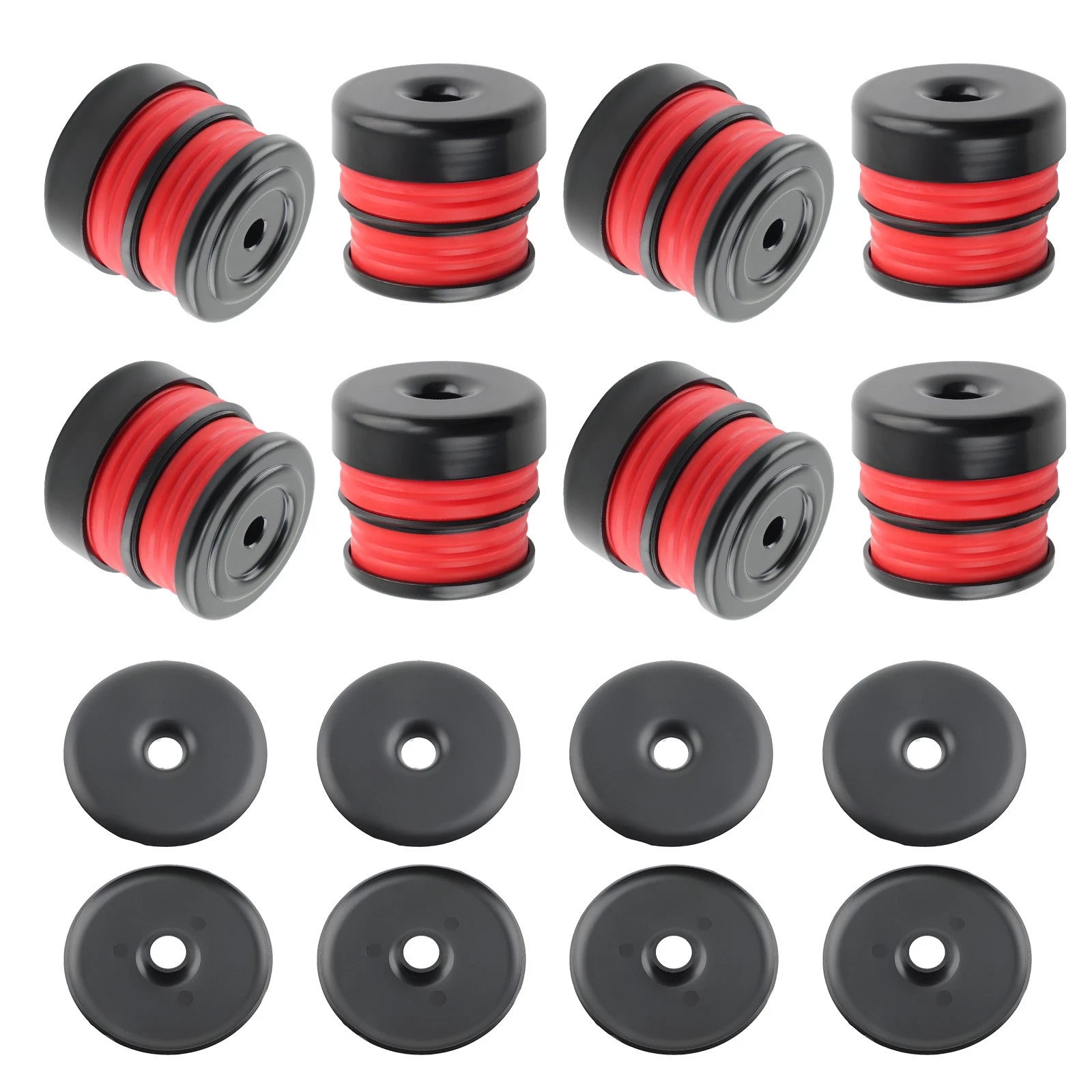 8x Silicone Body Mount Bushings Kit for Ford Super Duty F250 (2008–2016)