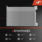 A/C Condenser with Oil Cooler for Lincoln Town Car Mercury Grand Marquis (1990–2011)