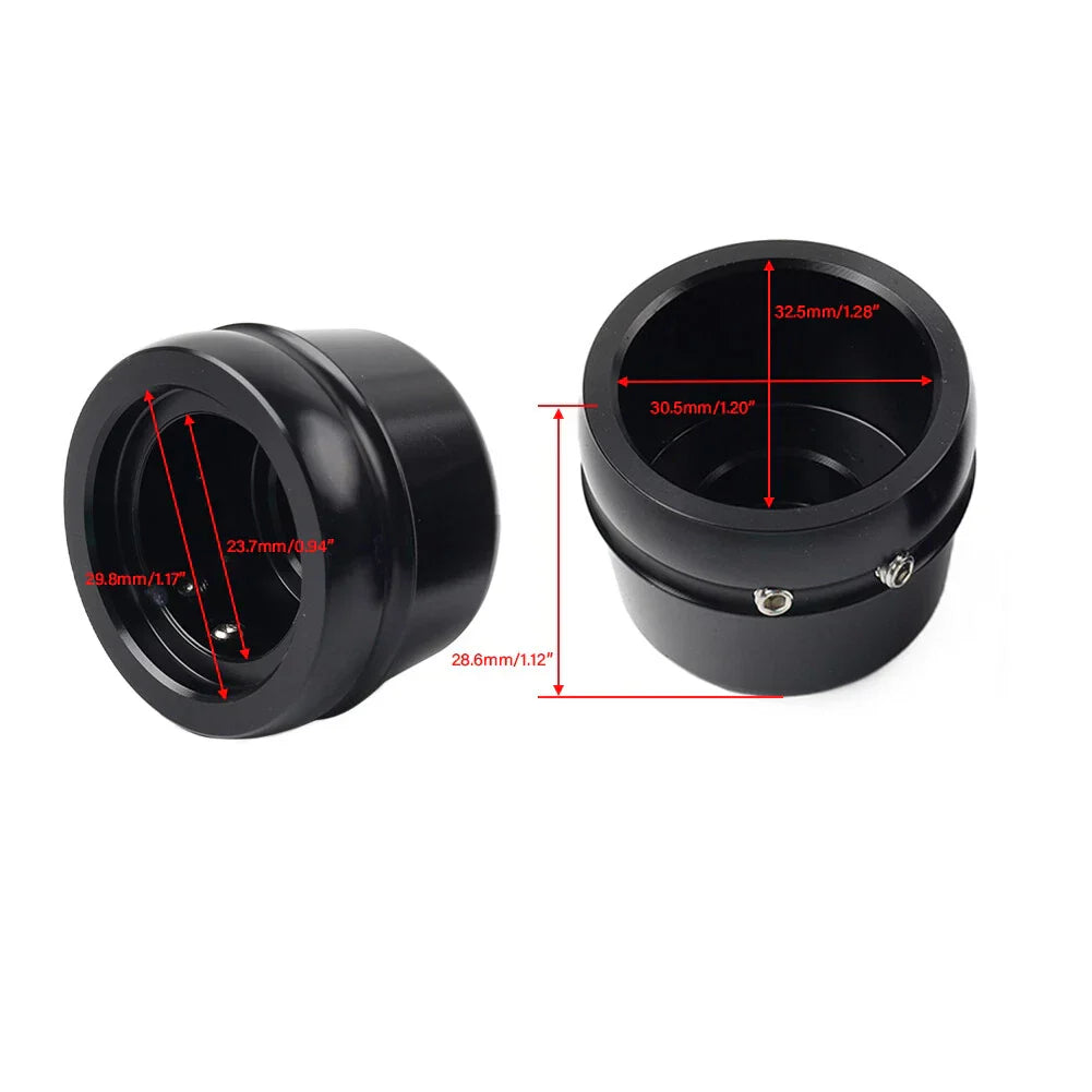 Front Axle Cap Nut Covers for Harley Touring Road King Electra Glide (2000-2007)